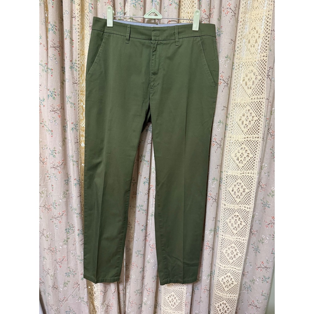 J.Crew Slim Boyfriend Chino Pants Olive Green Size 27 Cotton Stretch
